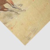 Roping Horses van Maynard Dixon Tissuepapier (Detail)