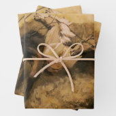 "Roping Palomino" Westerne kunst van Maynard Dixon Inpakpapier Vel (In situ)