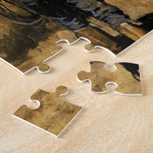 "Roping Palomino" Westerne kunst van Maynard Dixon Legpuzzel (Zijkant)