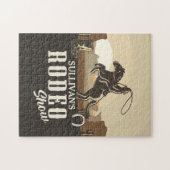 Roping Roundup Cowboy Rodeo Show Personaliseert Legpuzzel (Horizontaal)