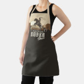 Roping Roundup Cowboy Rodeo Show Personaliseert Schort (Insitu)