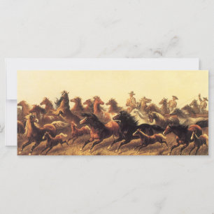 Roping Wild Horses door James Walker