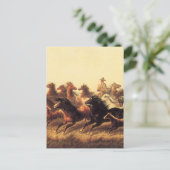 Roping Wild Horses door James Walker Briefkaart (Staand voorkant)