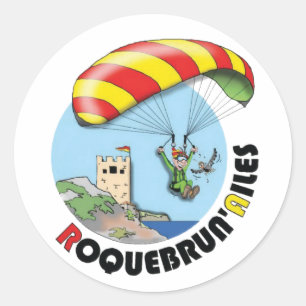 Roquebrun'Ailes-logo Ronde Sticker