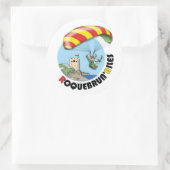 Roquebrun'Ailes-logo Ronde Sticker (Tas)