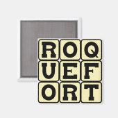 Roquefort, Franse Blauwe Kaas Magneet (Voorkant / Achterkant)