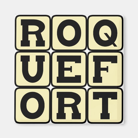 Roquefort, Franse Blauwe Kaas Magneet (Voorkant)