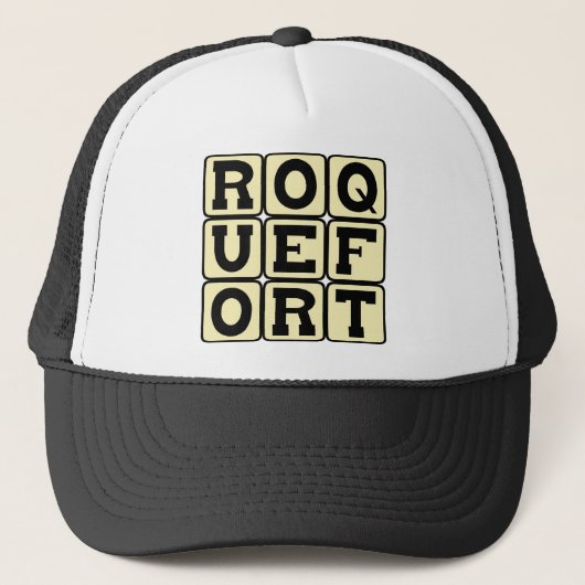 Roquefort, Franse Blauwe Kaas Trucker Pet (Voorkant)