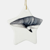 Rorcual aliblanco adorno navideño- Minke whale Keramisch Ornament (Rechts)