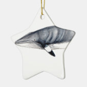 Rorcual aliblanco adorno navideño- Minke whale Keramisch Ornament (Links)