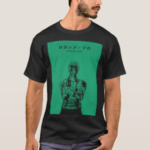 Roronoa Zoro groene Manga stijl illustratie T-shirt