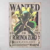 Roronoa Zoro Poster (Voorkant)