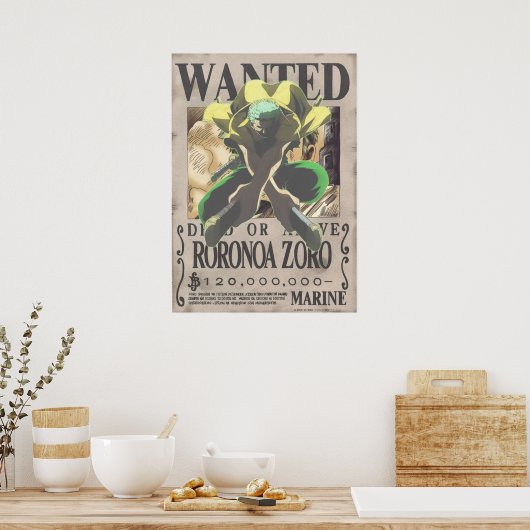 Roronoa Zoro Poster (Keuken)