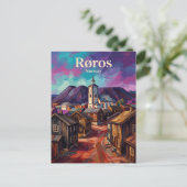 Røros Mijnstad Noorwegen Briefkaart (Staand voorkant)