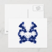 rorschach Bild afbeelding Tintklecinkblots Briefkaart (Voorkant / Achterkant)