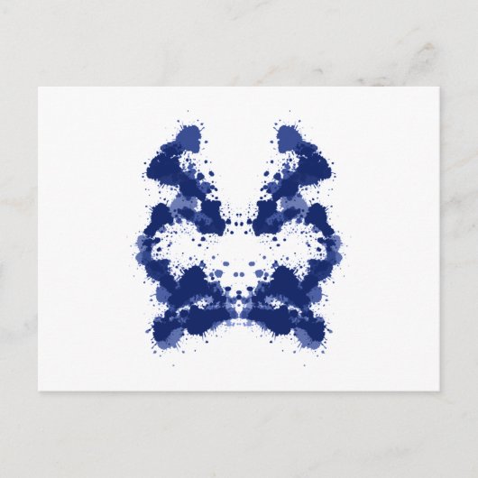 rorschach Bild afbeelding Tintklecinkblots Briefkaart (Voorkant)