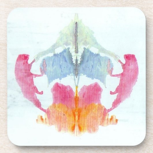 Rorschach Ink Blot Test Drankjes Onderzetter (Voorkant)