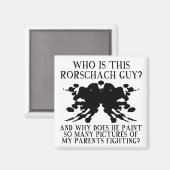 Rorschach Ink Blot Test Funny Fridge Magnet (Voorkant / Achterkant)