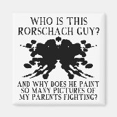 Rorschach Ink Blot Test Funny Fridge Magnet (Voorkant)