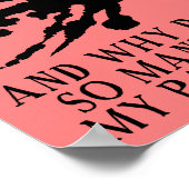 Rorschach Ink Blot Test Funny Poster Sign (Hoek)