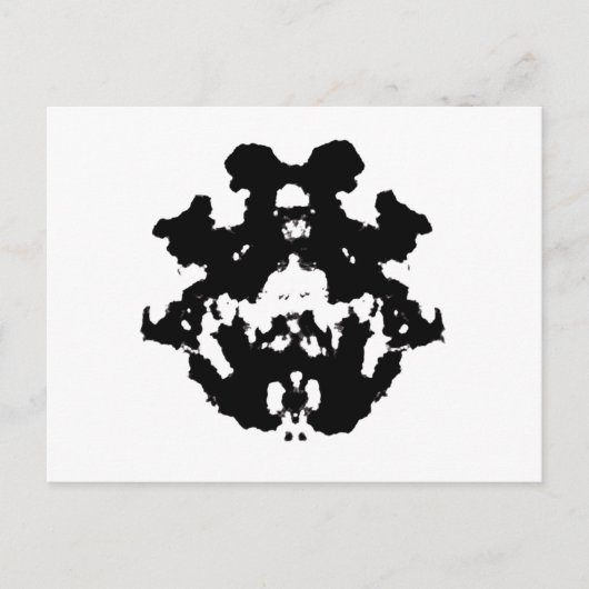 Rorschach inkblot4 briefkaart (Voorkant)