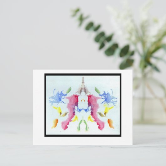 Rorschach Inkblot 10.0 Briefkaart (Staand voorkant)