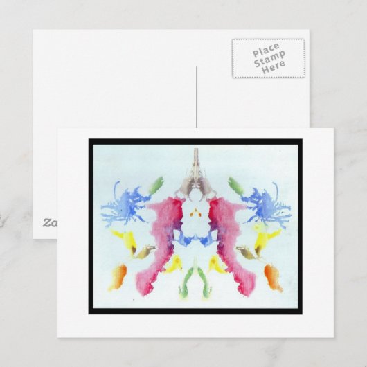 Rorschach Inkblot 10.0 Briefkaart (Voorkant / Achterkant)