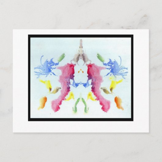 Rorschach Inkblot 10.0 Briefkaart (Voorkant)