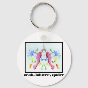 Rorschach Inkblot 10 Sleutelhanger