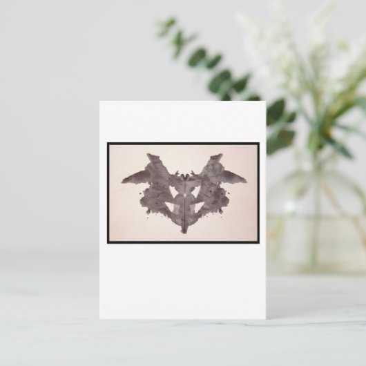 Rorschach Inkblot 1.0 Briefkaart (Staand voorkant)