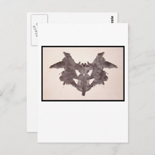 Rorschach Inkblot 1.0 Briefkaart (Voorkant / Achterkant)
