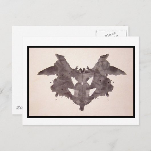 Rorschach Inkblot 1.0 Briefkaart (Voorkant / Achterkant)