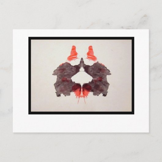 Rorschach Inkblot 2.0 Briefkaart (Voorkant)