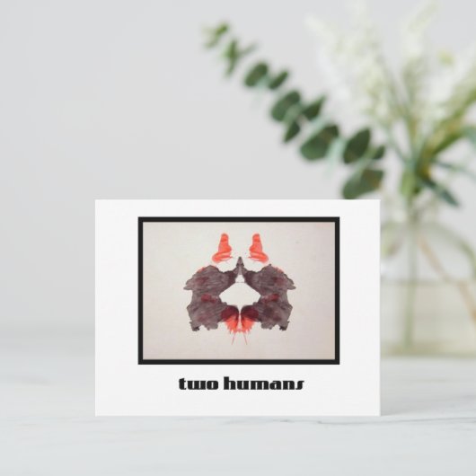 Rorschach Inkblot 2 Briefkaart (Staand voorkant)