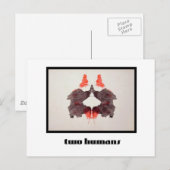 Rorschach Inkblot 2 Briefkaart (Voorkant / Achterkant)
