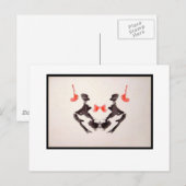 Rorschach Inkblot 3.0 Briefkaart (Voorkant / Achterkant)