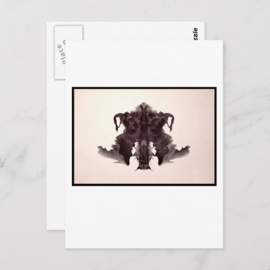 Rorschach Inkblot 4.0 Briefkaart (Voorkant / Achterkant)