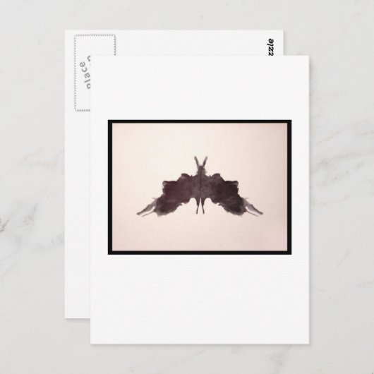 Rorschach Inkblot 5.0 Briefkaart (Voorkant / Achterkant)