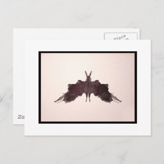 Rorschach Inkblot 5.0 Briefkaart (Voorkant / Achterkant)