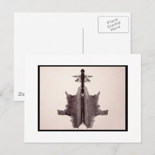 Rorschach Inkblot 6.0 Briefkaart (Voorkant / Achterkant)