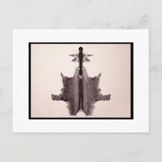 Rorschach Inkblot 6.0 Briefkaart (Voorkant)