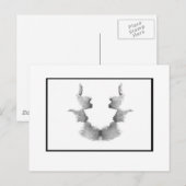 Rorschach Inkblot 7.0 Briefkaart (Voorkant / Achterkant)