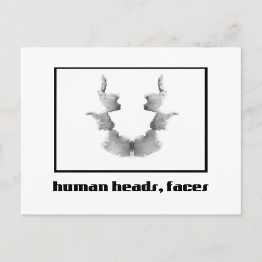 Rorschach Inkblot 7 Briefkaart (Voorkant)