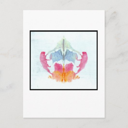 Rorschach Inkblot 8.0 Briefkaart (Voorkant)
