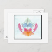 Rorschach Inkblot 8.0 Briefkaart (Voorkant / Achterkant)