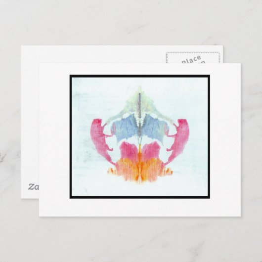 Rorschach Inkblot 8.0 Briefkaart (Voorkant / Achterkant)