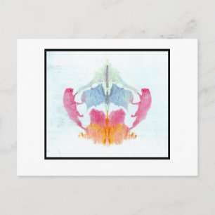 Rorschach Inkblot 8.0 Briefkaart