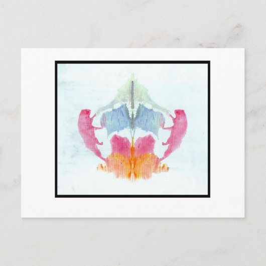 Rorschach Inkblot 8.0 Briefkaart (Voorkant)