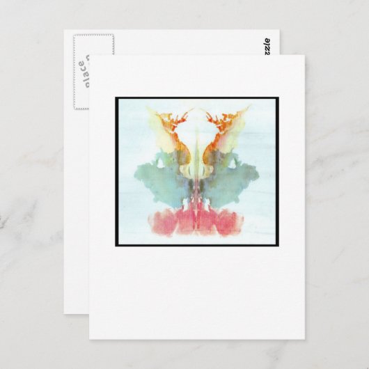 Rorschach Inkblot 9.0 Briefkaart (Voorkant / Achterkant)