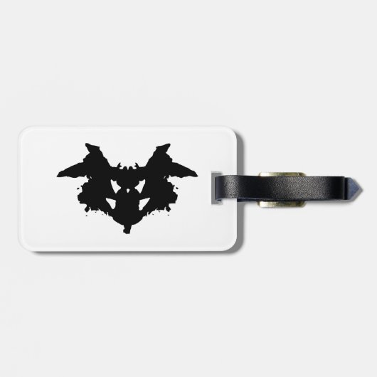 Rorschach Inkblot Bagagelabel (Achterkant horizontaal)